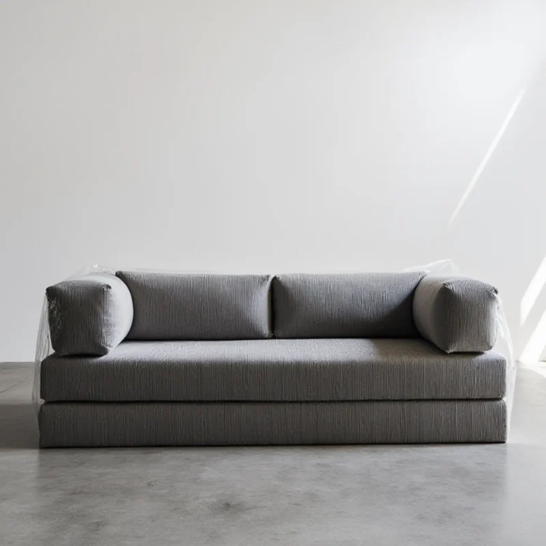 Bloom Sofa Bed Gray Boucle Fabric - Sofa in a Box