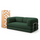 Bloom Sofa Bed in Moss Green Boucle Fabric - Sofa in a Box