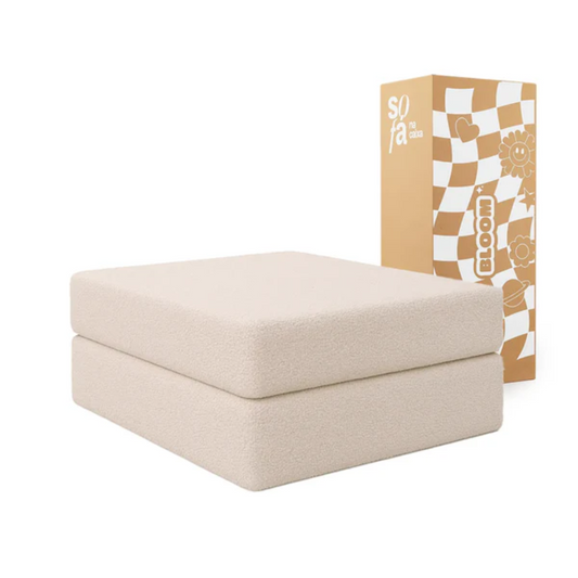 Chaise / Footrest Bloom Sofa Bed Boucle Linen Fabric